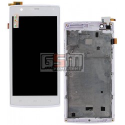 Дисплей для Fly FS501, белый, original, с сенсорным экраном (дисплейный модуль), с передней панелью, #10.09.0325 Дисплей для Fly FS501, белый, original, с сенсорным экраном (дисплейный модуль), с передней панелью, #10.09.0325