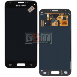 Дисплей для Samsung G800H Galaxy S5 mini, синий, с сенсорным экраном (дисплейный модуль)