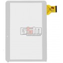 Тачскрін (сенсорний екран, сенсор) для китайського планшета 10.1, 50 pin, з маркуванням YLD-CEGA350-FPC-A1, WSD-A300, для Ginzzu GT-X831, розмір 240 * 163 мм, білий