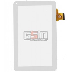 Тачскрин (сенсорный экран, сенсор ) для китайского планшета 10.1, 50 pin, с маркировкой FEB DH-1006A1-FPC26, для Globex GU1011C, размер 256*159, белый