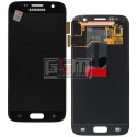 Дисплей для Samsung G930F Galaxy S7, черный, с сенсорным экраном (дисплейный модуль), original (PRC)