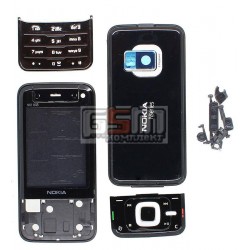 Корпус для Nokia N81 8Gb, High quality, черный