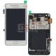 Дисплей для Samsung I9105 Galaxy S2 Plus, белый, с сенсорным экраном (дисплейный модуль), с рамкой