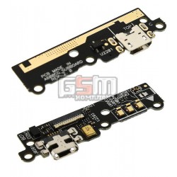 Шлейф для Asus ZenFone 6 (A600CG), коннектора зарядки, микрофона, с компонентами