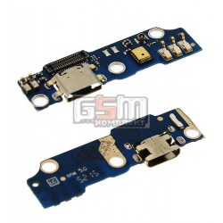 Шлейф для Meizu M1, коннектора зарядки, с компонентами, (плата зарядки)