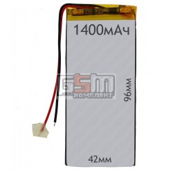 Аккумулятор для китайского планшета универсальный, (1400mAh), (42*96*3.0 мм) Аккумулятор для китайского планшета универсальный, (1400mAh), (42*96*3.0 мм)