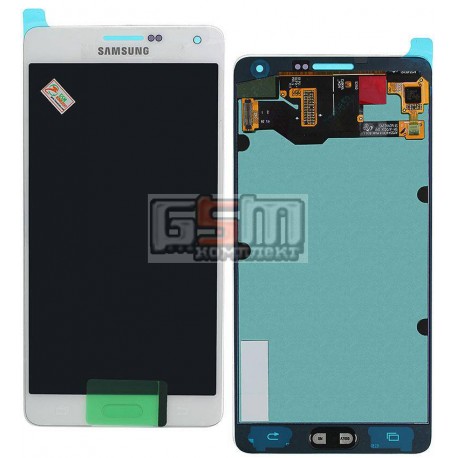 Дисплей для Samsung A700F Galaxy A7, A700H Galaxy A7, белый, с сенсорным экраном (дисплейный модуль)