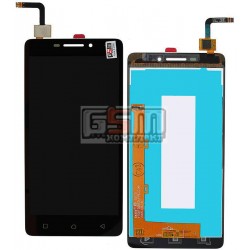 Дисплей для Lenovo Vibe P1m, чорний, з сенсорним екраном (дисплейний модуль)
