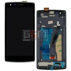 Дисплей для OnePlus One, черный, с передней панелью, с сенсорным экраном (дисплейный модуль) Дисплей для OnePlus One, черный, с передней панелью, с сенсорным экраном (дисплейный модуль)
