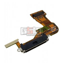 Шлейф для iPhone 3GS, коннектора зарядки, черный, с компонентами Шлейф для iPhone 3GS, коннектора зарядки, черный, с компонентами