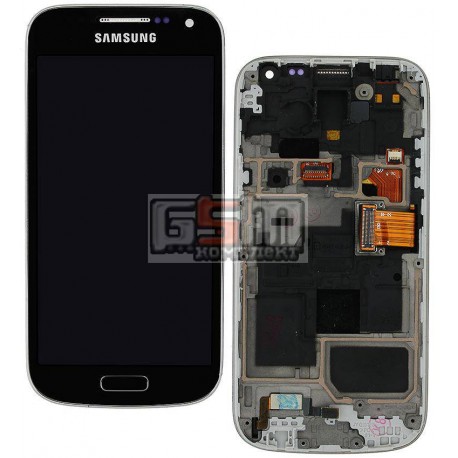 Дисплей для Samsung I9190 Galaxy S4 mini, I9192 Galaxy S4 Mini Duos, I9195 Galaxy S4 mini, синий, с сенсорным экраном (дисплейны