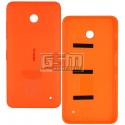 Задня панель корпусу для Nokia 630 Lumia Dual Sim, помаранчева , з боковими кнопками