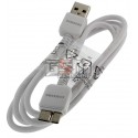 USB дата кабель (micro-USB3.0 для Samsung N900 Note 3, N9000 Note 3, N9005 Note 3, N9006 Note 3, білий