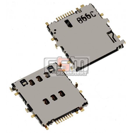 Коннектор SIM-карты для планшета Samsung P3200 Galaxy Tab3, P5200 Galaxy Tab3, P5220 Galaxy Tab3, T111 Galaxy Tab 3 Lite 7.0 3G,