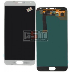 Дисплей для Meizu MX5, белый, с сенсорным экраном (дисплейный модуль)