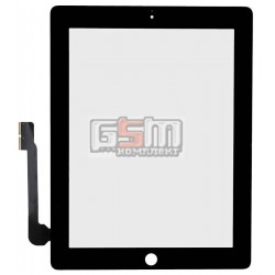 Тачскрін для планшету iPad 3, iPad 4, чорний Тачскрін для планшету iPad 3, iPad 4, чорний