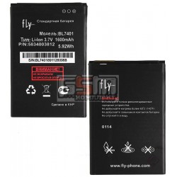 Аккумулятор BL7401 для Fly IQ238, оригинал, (Li-ion 3.7V 1300mAh), (381Z83902000) Аккумулятор BL7401 для Fly IQ238, оригинал, (Li-ion 3.7V 1300mAh), (381Z83902000)