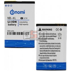 Аккумулятор NB-4L для Nomi i240, оригинал, (Li-ion 3.7V 800mAh) Аккумулятор NB-4L для Nomi i240, оригинал, (Li-ion 3.7V 800mAh)