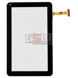 Тачскрин (сенсорный экран, сенсор) для китайского планшета 10.1, 50 pin, с маркировкой DH-1049A1-PG-FPC169, GT101R100 FHX размер 257*159 мм, черный