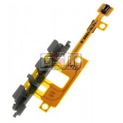 Шлейф для Sony D5503 Xperia Z1 Compact Mini, кнопок звука, кнопки включения, с компонентами