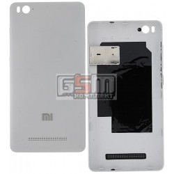 Задняя крышка батареи Xiaomi Mi4c, белая, с держателем SIM-карты, с боковыми кнопками