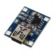 Контроллер заряда Li-ion аккумулятора TP4056 1A, (Mini-USB вход 5V), (выход 1A)
