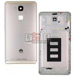 Задняя панель корпуса для Huawei Ascend Mate 7, золотистая, без лотка SIM-карты, с боковыми кнопками