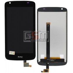 Дисплей для HTC Desire 326G, черный, с сенсорным экраном (дисплейный модуль)