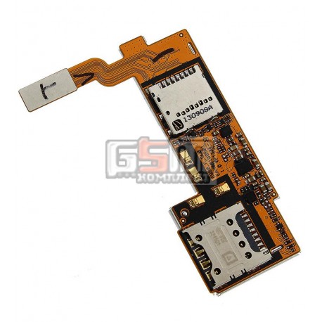 Коннектор SIM-карты для LG E980, E985 Optimus G Pro, коннектор карты памяти, со шлейфом