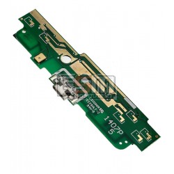 Шлейф для Nokia 1320 Lumia, конектора зарядки, з компонентами, з мікрофоном