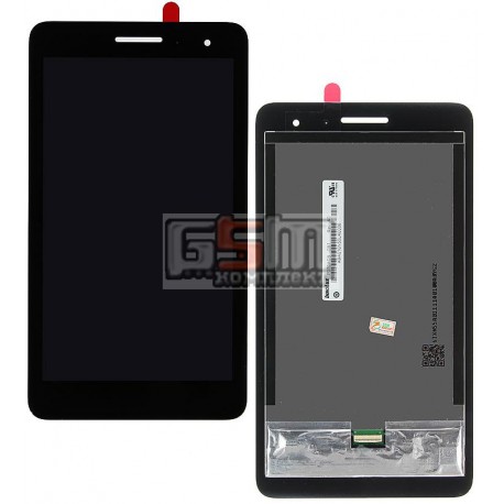 Дисплей для планшета Huawei MediaPad T1 7.0 3G, черный, с сенсорным экраном (дисплейный модуль), #TV070WSM-TH0