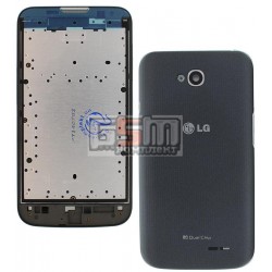 Корпус для LG D325 Optimus L70 Dual SIM, сірий