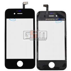 Тачскрин для iPhone 4, с рамкой, черный Тачскрин для iPhone 4, с рамкой, черный