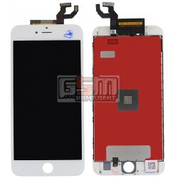 Дисплей iPhone 6S Plus, белый, с сенсорным экраном (дисплейный модуль), с рамкой, original (PRC)