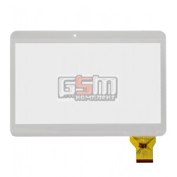 Тачскрин (сенсорный экран, сенсор) для китайского планшета 10.1, 50 pin, с маркировкой YLD-CEGA300-FPC-A0, для China-Samsung N9106, RoverPad Tesla 10.1 3G, размер 240*162 мм, белый
