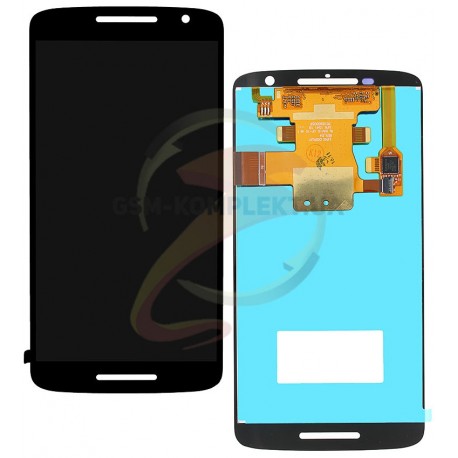 Дисплей для Motorola XT1562 Moto X Play, XT1563 Moto X Play, черный, с сенсорным экраном (дисплейный модуль)