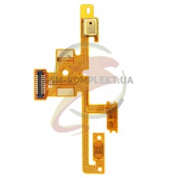 Шлейф для Meizu MX4 5.3, кнопки включения, датчика приближения, с компонентами, с микрофоном