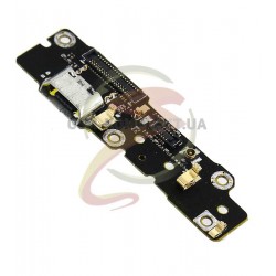 Шлейф для Meizu MX4 Pro 5.5, коннектора зарядки, с компонентами, (плата зарядки)