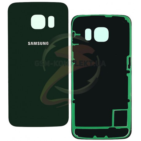 Задняя панель корпуса для Samsung G925F Galaxy S6 EDGE, зеленая, изумрудная