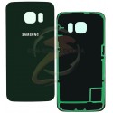 Задняя панель корпуса для Samsung G925F Galaxy S6 EDGE, зеленая, изумрудная, 2.5D, original (PRC)