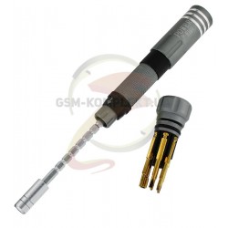 Набор отверток POWER P-8107 (H2.5; M2.5; ph1.5; шлиц 2,0; Pentalobe 0.8, 1.2)