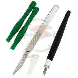 Набор инструментов BAKU BK7280 для разборки корпусов (шпатель, скальпель, две лопатки)