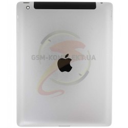Задня кришка для планшету iPad 3, срібляста, (версія 3G) Задня кришка для планшету iPad 3, срібляста, (версія 3G)