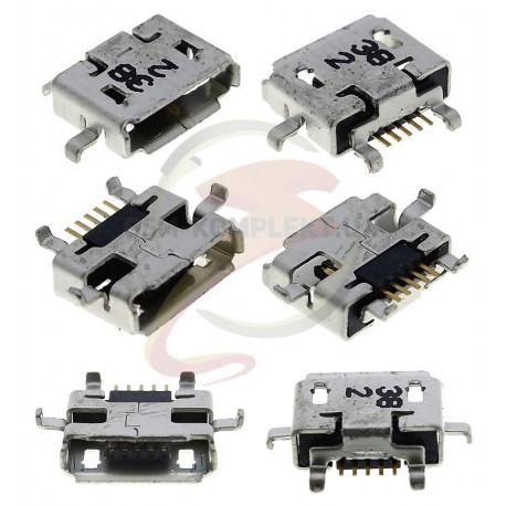 Коннектор зарядки, 5 pin, тип 12, micro-USB тип-B