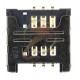 Коннектор SIM-карты для Samsung C3322, C3350, C3530, C3750, C3752, E1050, E1230, E1232, E2222, E2530, E2600, E2652, E3210, I5510