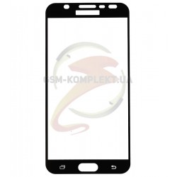 Загартоване захисне скло для Samsung J700 Galaxy J7 (2016), 0,26 мм 9H, чорний колір