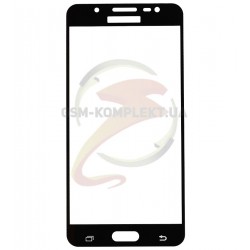 Закаленное защитное стекло для Samsung J510 Galaxy J5 (2016), 0,26 мм 9H, черное