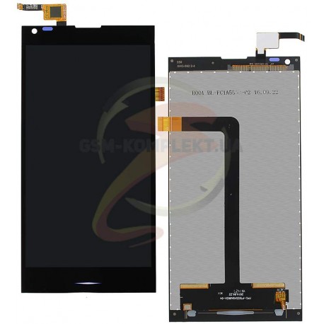 Дисплей для Doogee DG550, черный, с сенсорным экраном (дисплейный модуль), #FPC-BA251-00011-A/FPC55312A0-V2