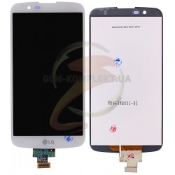 Дисплей для LG K10 K410, K10 K420N, K10 K430DS, K10 K430DSF, K10 K430DSY, белый, с сенсорным экраном (дисплейный модуль)