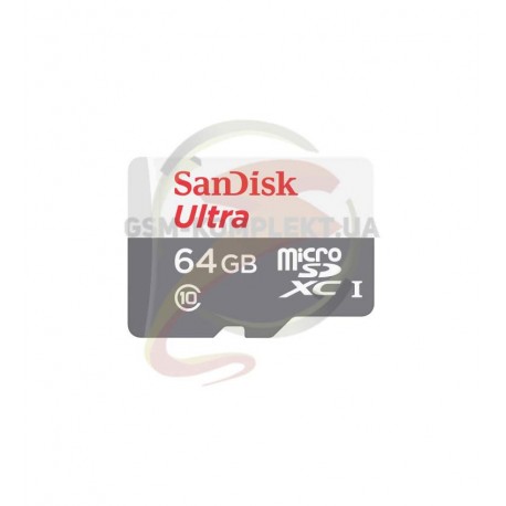 Карта памяти 64 GB microSD SanDisk Ultra UHS-I (48Mb/s) (SDSQUNB-064GGN3MA)